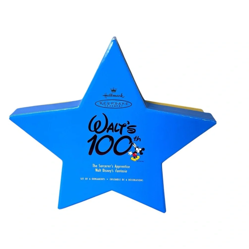 Hallmark VTG 2001 NIB Disney 100th Sorcerers Apprentice Fantasia 6 Mini Ornament